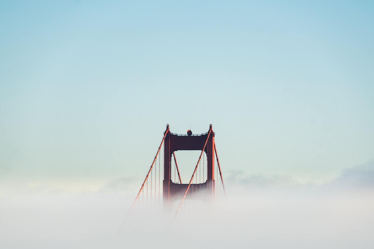 dove vedere il ponte di san francisco nebbia